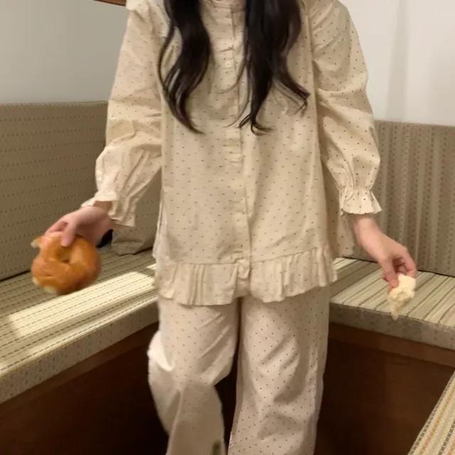 [재입고] Ang-butter pajamas set 앙버터 도트 파자마