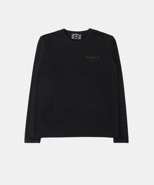바이퍼 로고 포켓 롱슬리브 - 블랙