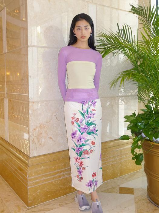 Iris Long Skirt_Violet