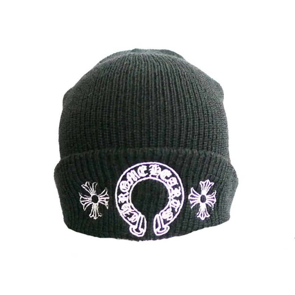 크롬하츠 비니 모자 CH 크로스 + 말발굽 자수 [정품, 미국 해외배송, 관부가세포함]