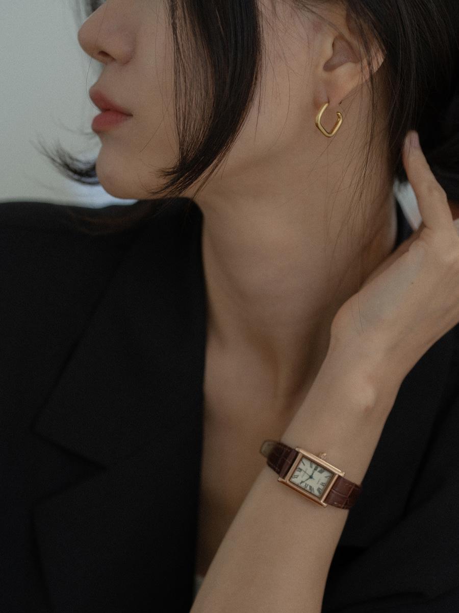 테드 스퀘어 귀걸이