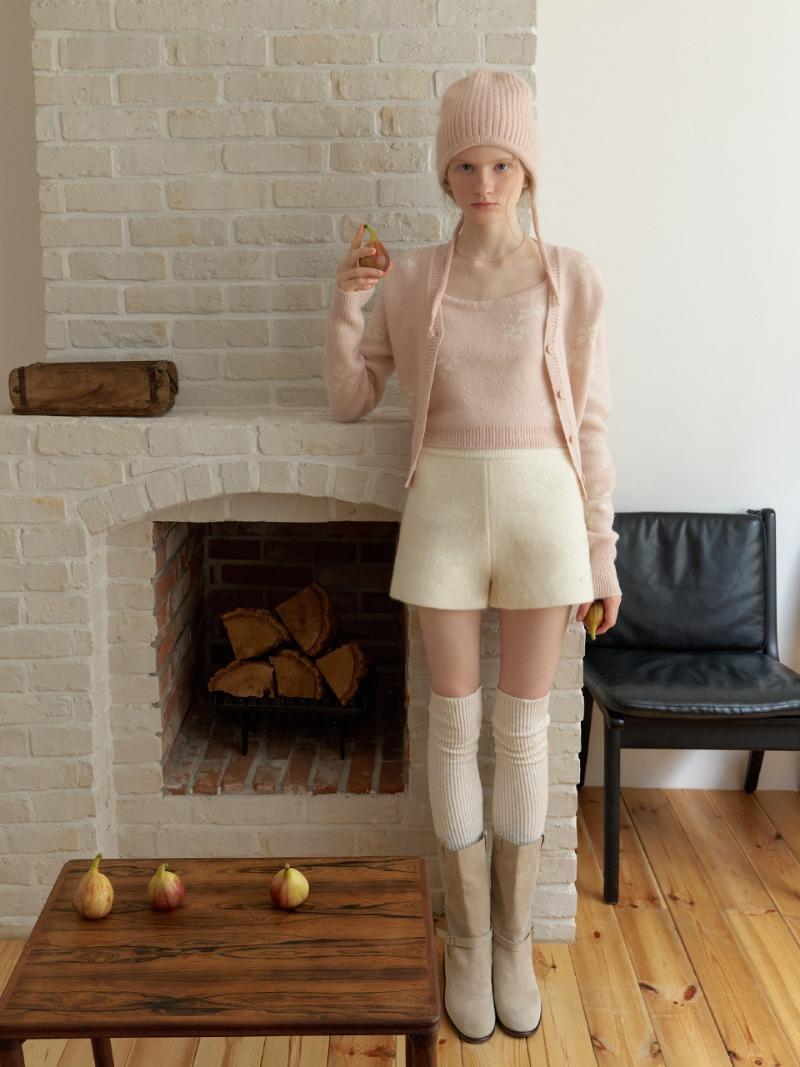 Shuu knit shorts (ivory)
