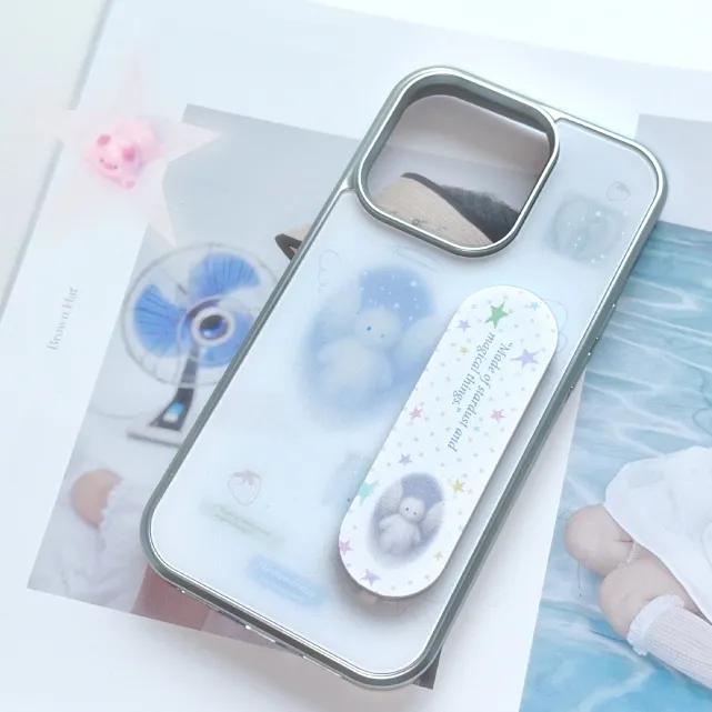 [+갤럭시] Angel Powder 실버 맥세이프 에폭시 케이스