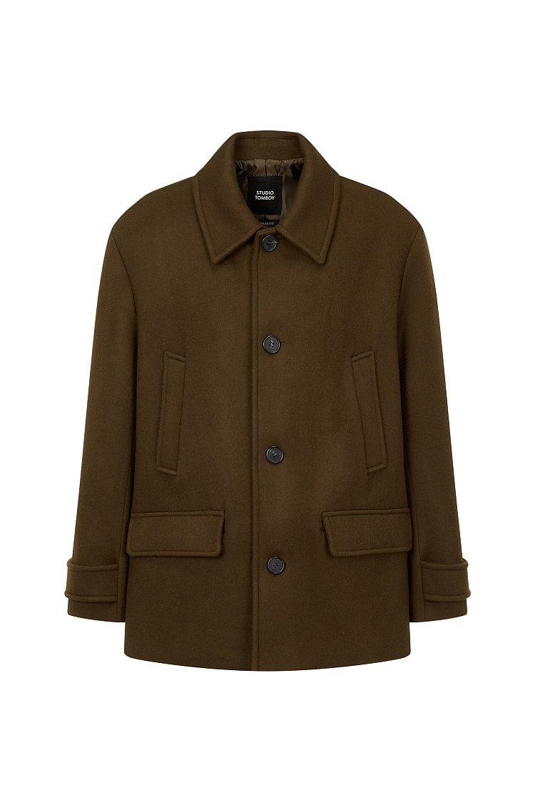 [MEN] 캐시미어싱글하프코트