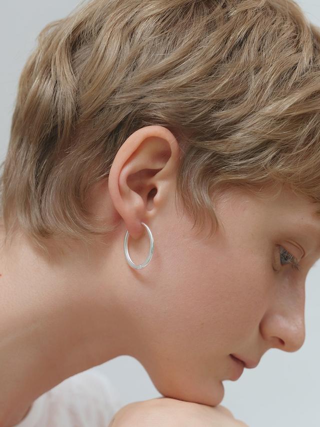 Egg hoops earring
