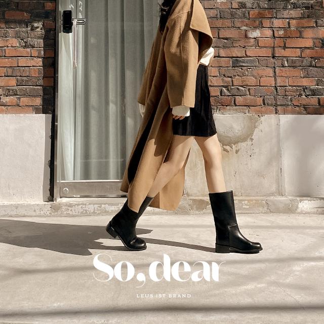 더르어스 [#So, dear] 마들렌 심플 미들부츠&롱부츠 2YPE(4cm)