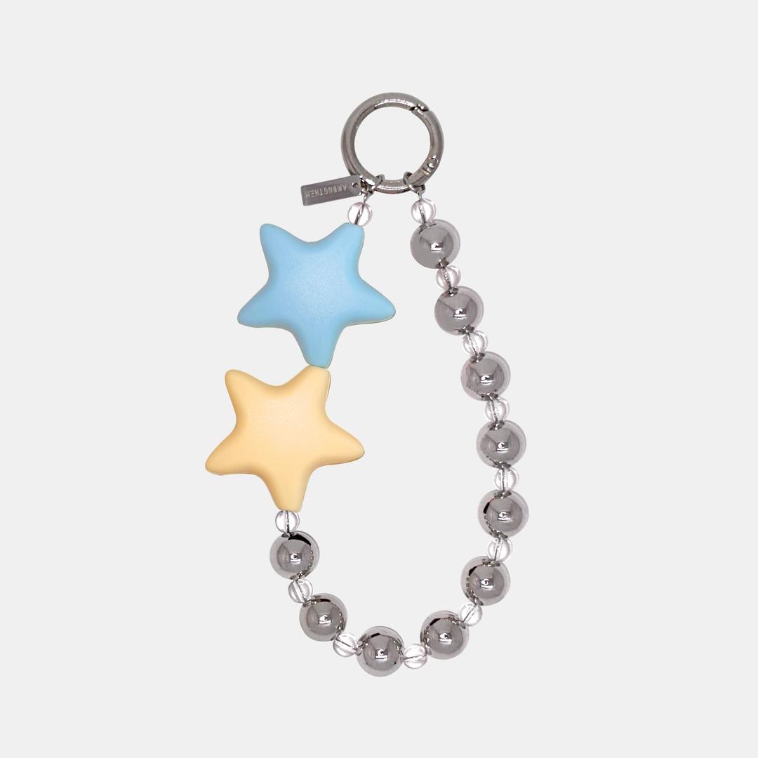 SHINING STRAP KEYRING-Sky blue