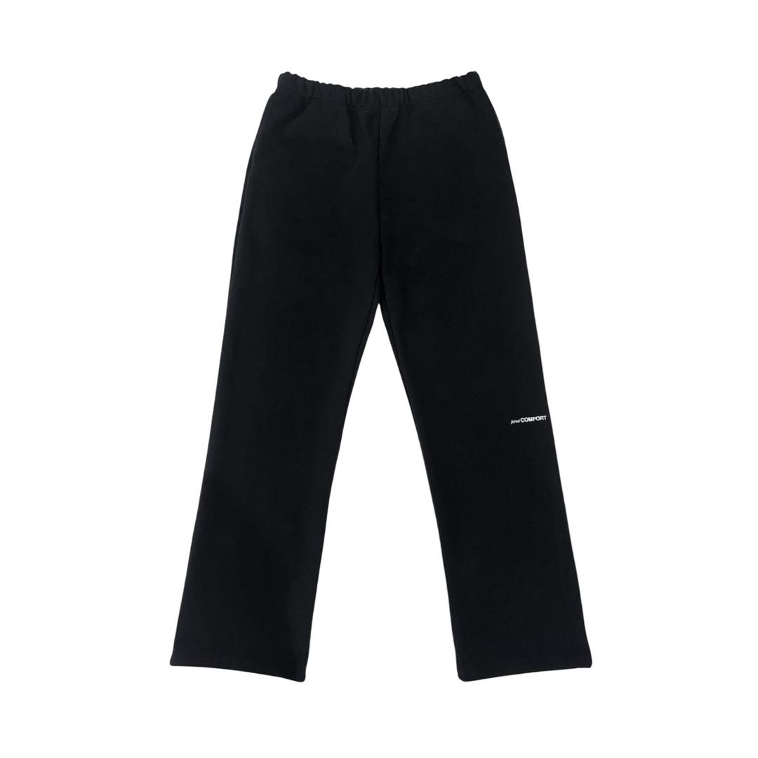 25-001 HEAVY WEIGHT COTTON STRAIGHT LEG PANTS (BLACK)