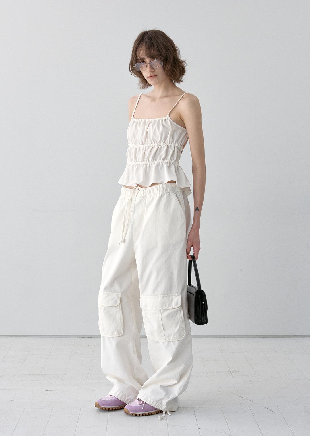DRAWSTRING CARGO TROUSERS