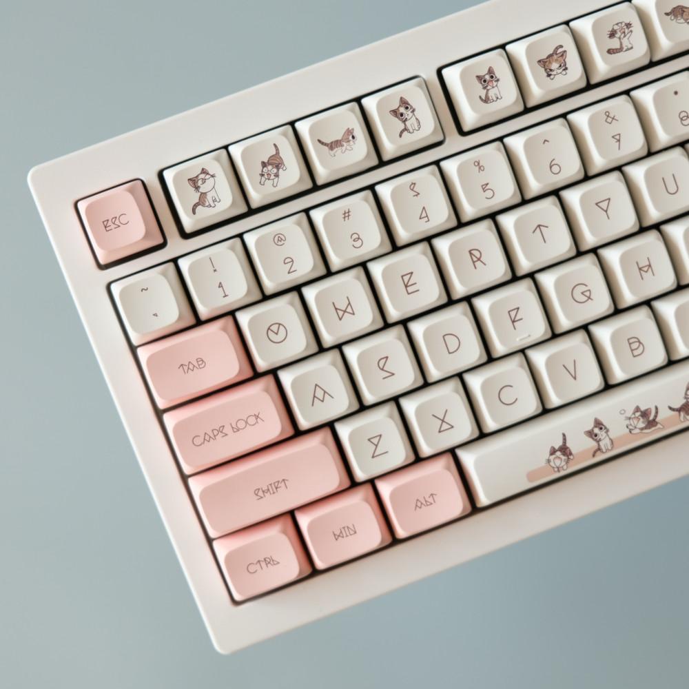 냐옹이 냥이 냥집사 XDA PBT 키캡 염료승화 고양이 키크론 한무무