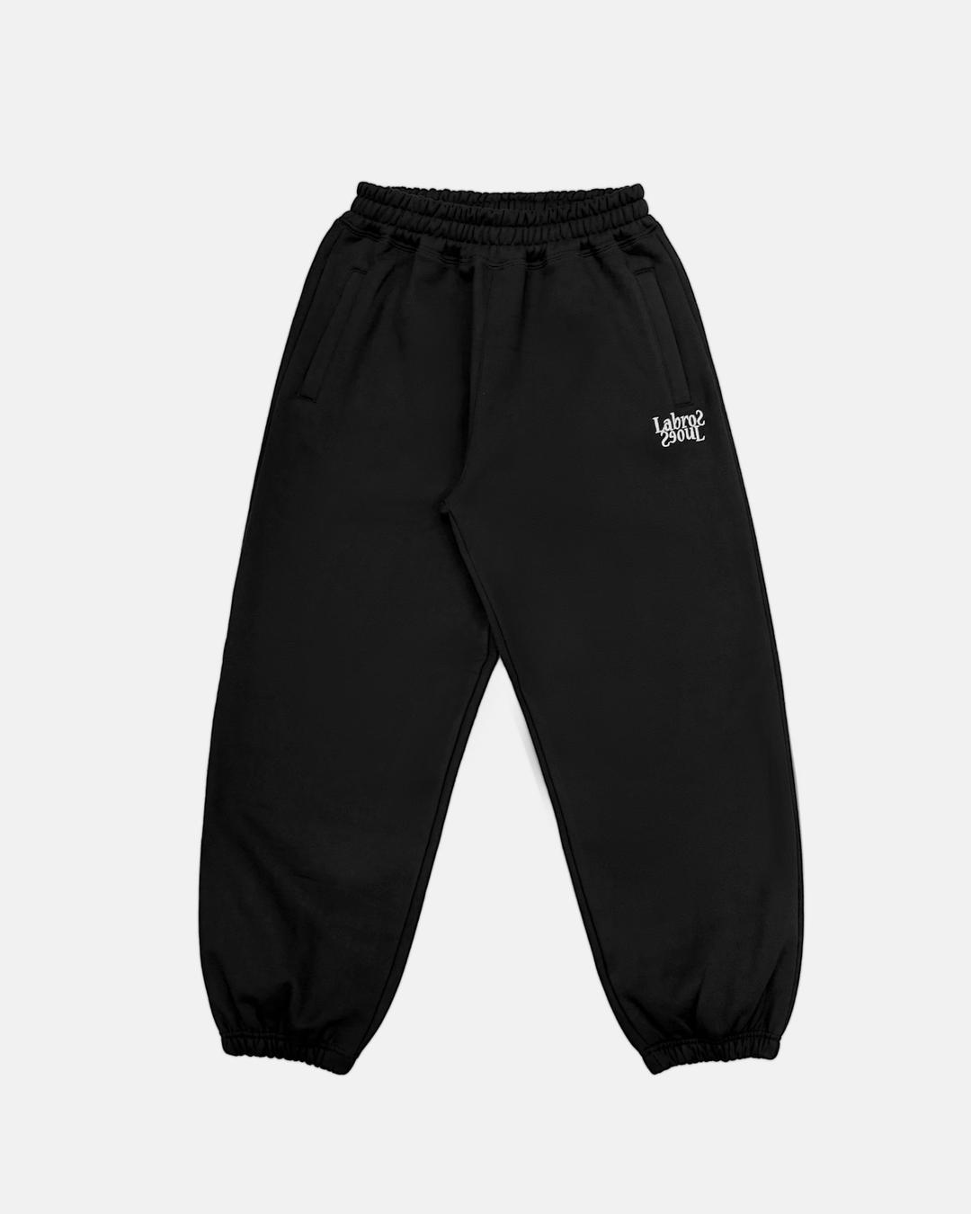 Daisy Terry Sweat Pants (Black)