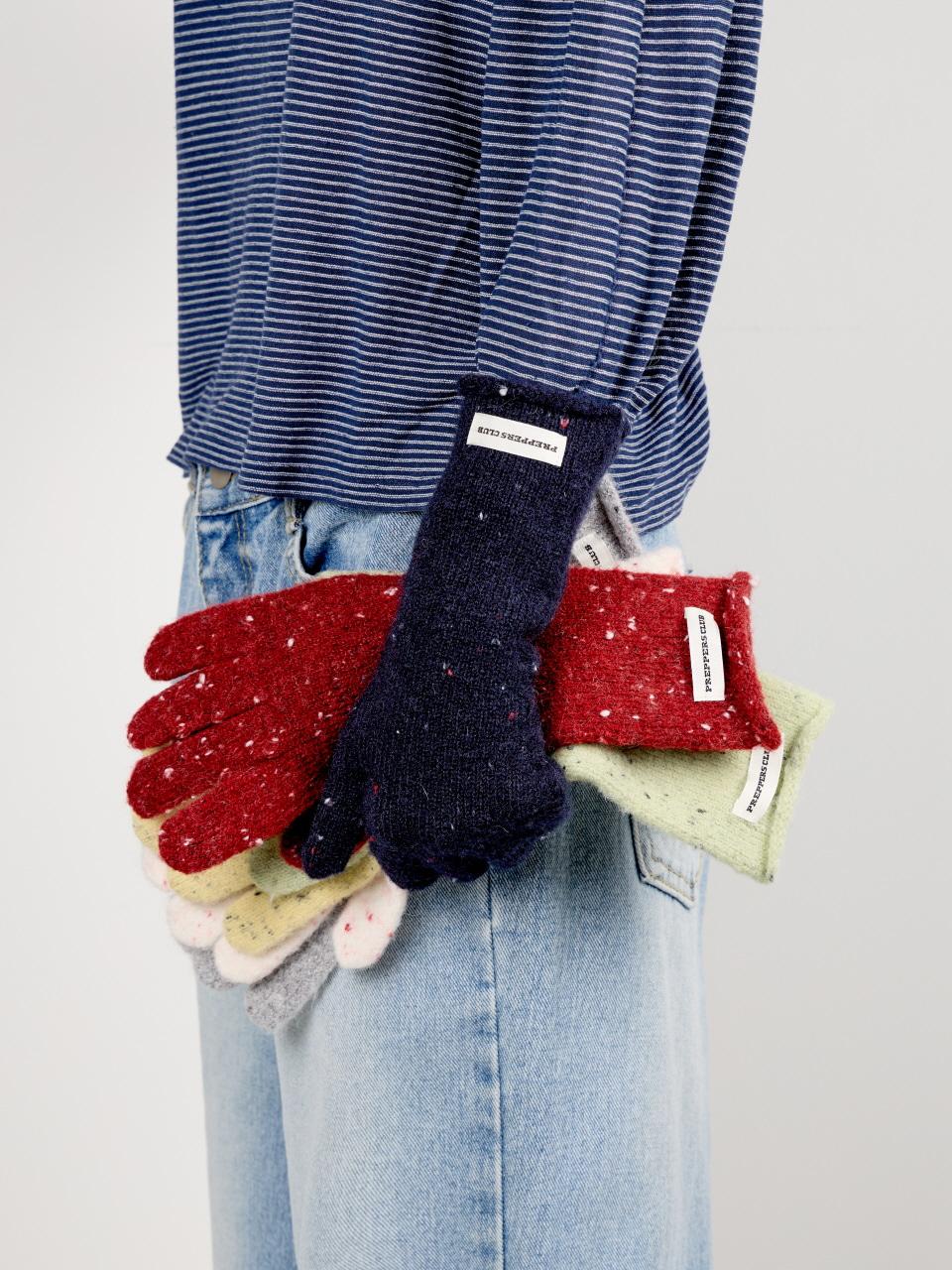 SNOW DOT KNIT GLOVES (6 Colors)