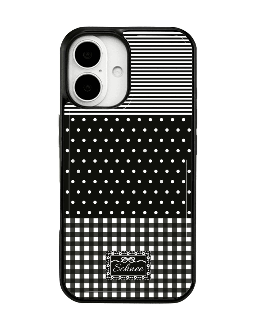 VINTAGE PATTERN CASE - BLACK