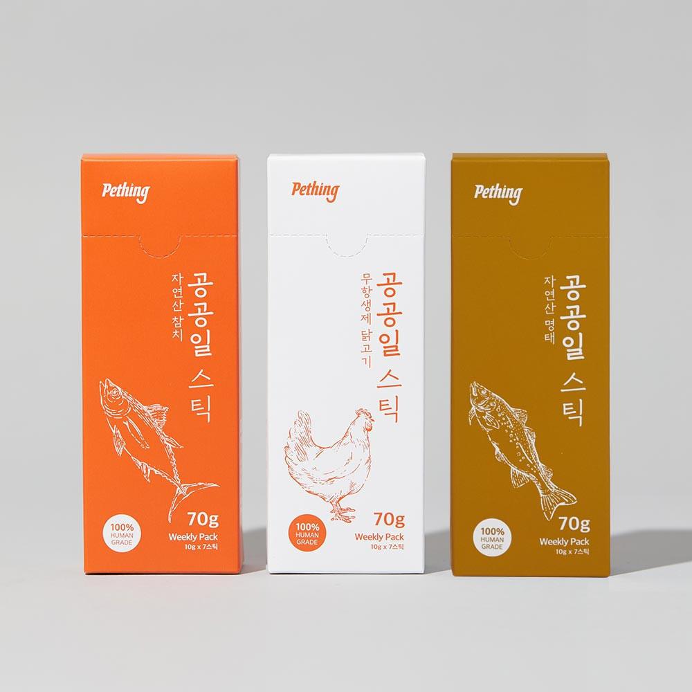 [펫띵] 고양이 저염 츄르 간식 무항생제 닭 공공일스틱