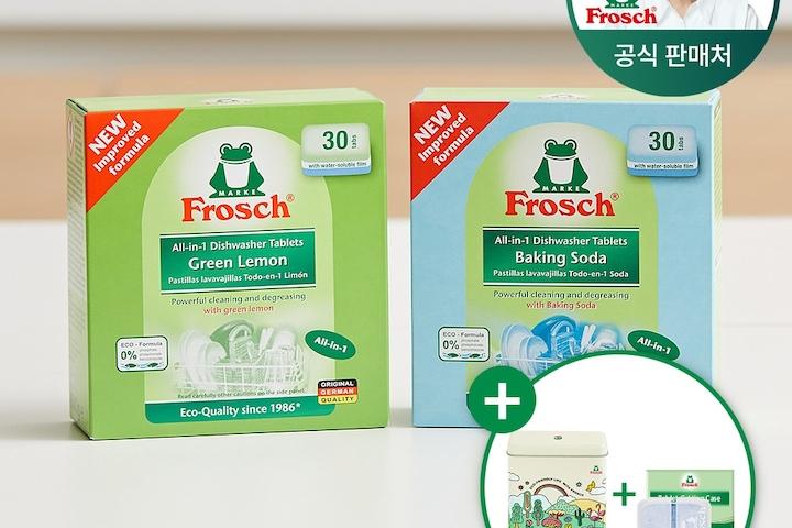[쿠폰10%] 독일 올인원 식기세척기세제 30개입 4개 세트 + 사은품 2종 증정