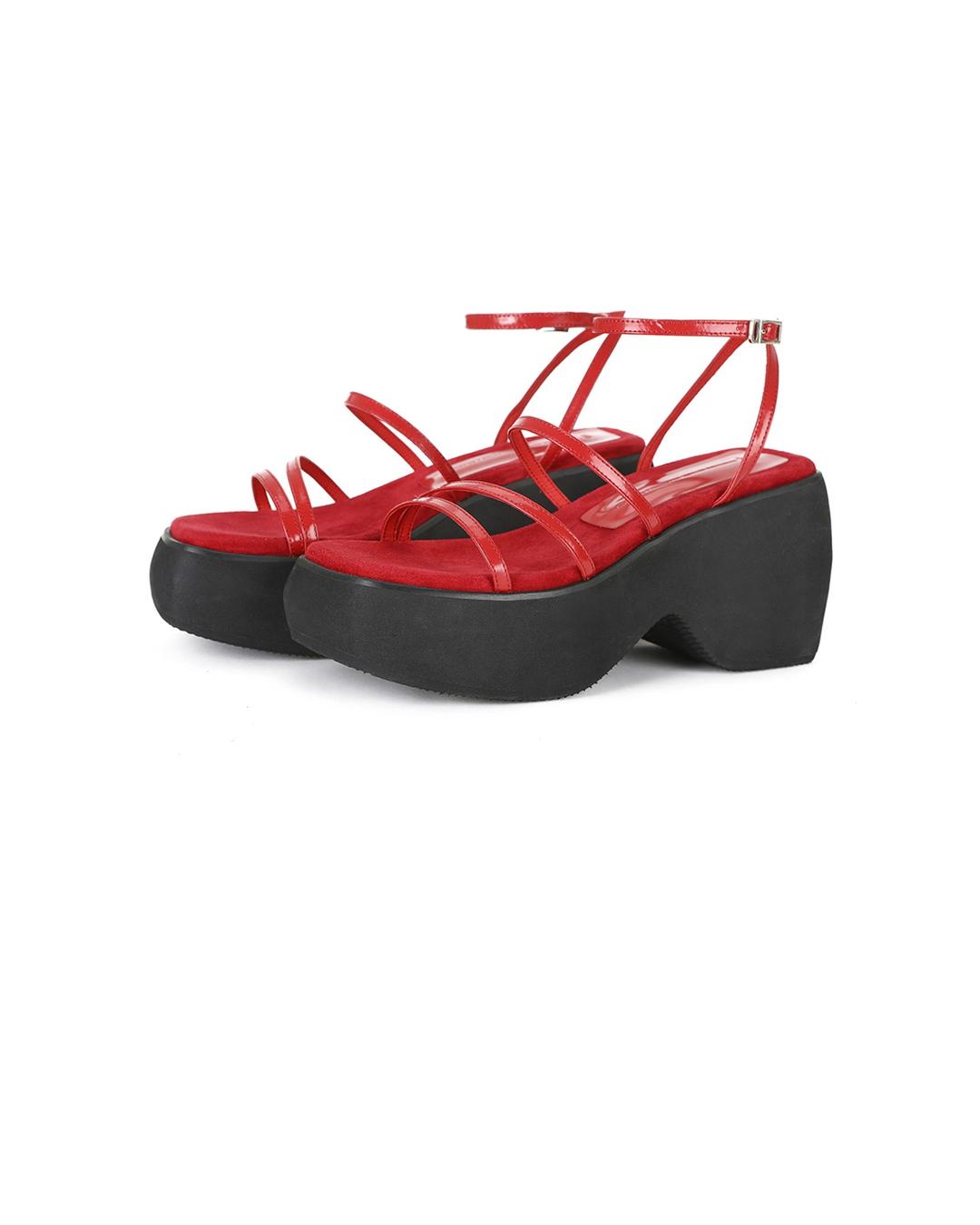 90'S PLATFORM SANDAL [RED]