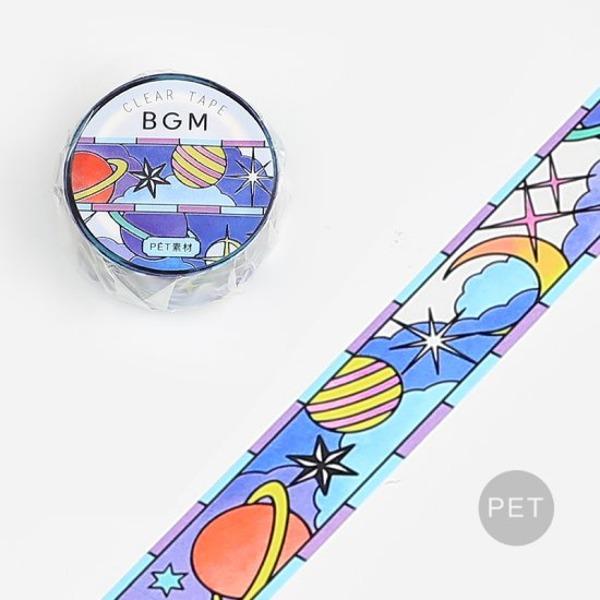 BGM 스테인드글라스 클리어테이프 20mm : 우주
