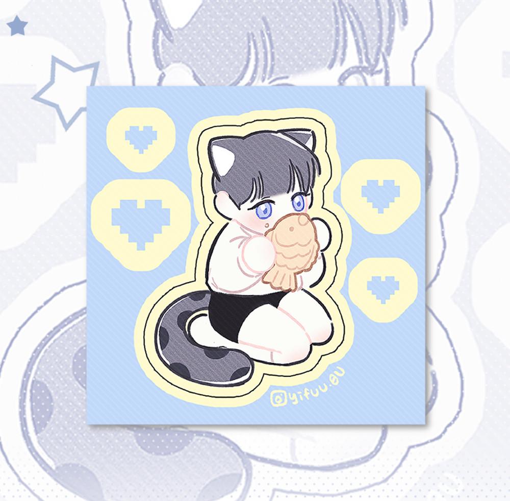 [맹수상점] 붕어빵 삭삭이 스티커