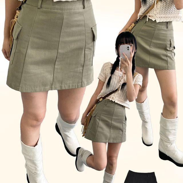 club cargo skirt (2colors)