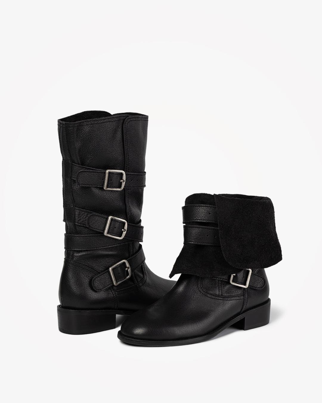 90s VINTAGE MID BOOTS (BLACK)