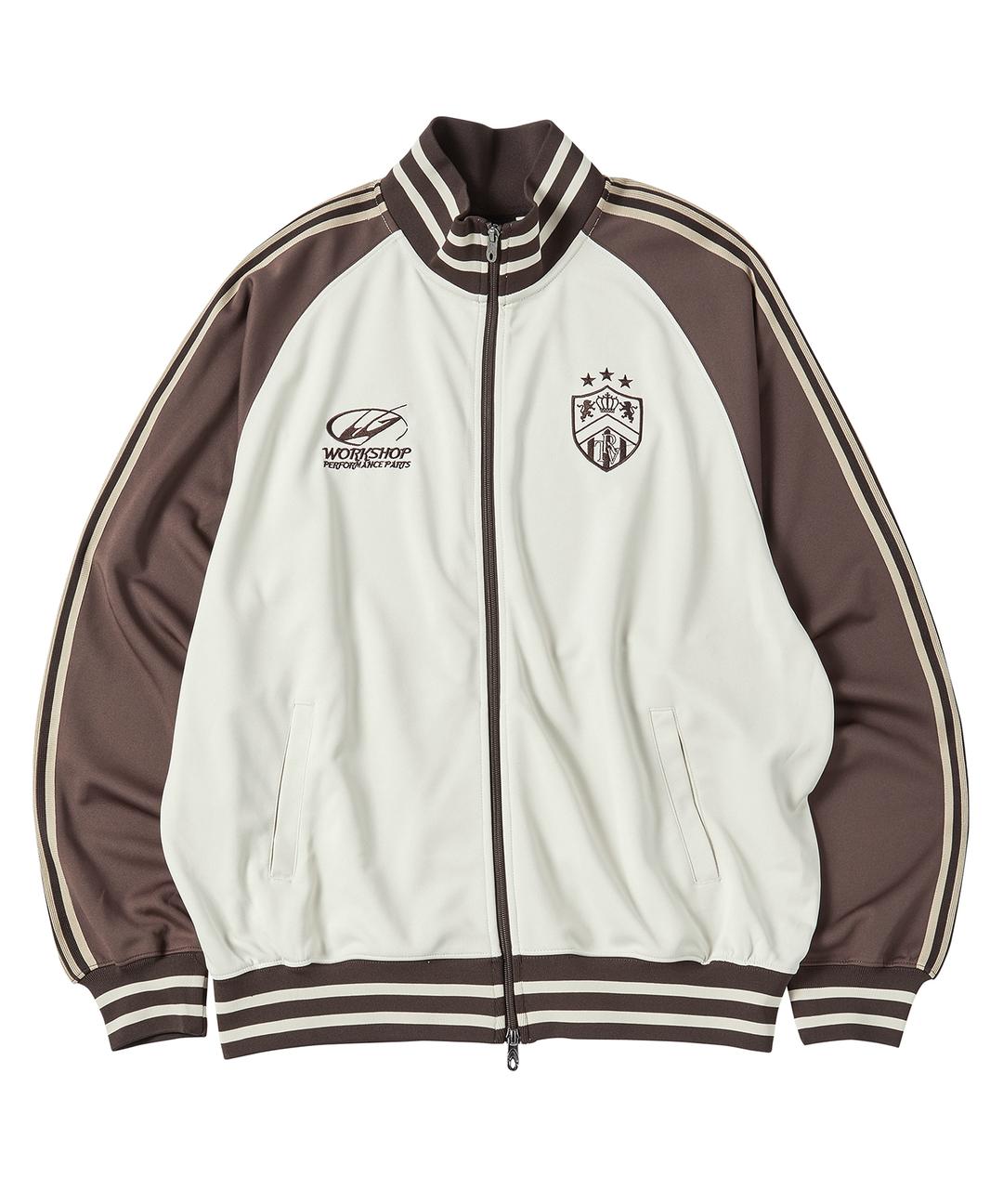 [9월 9일 예약배송] 콤비네이션 래글런 져지 트랙 자켓 브라운