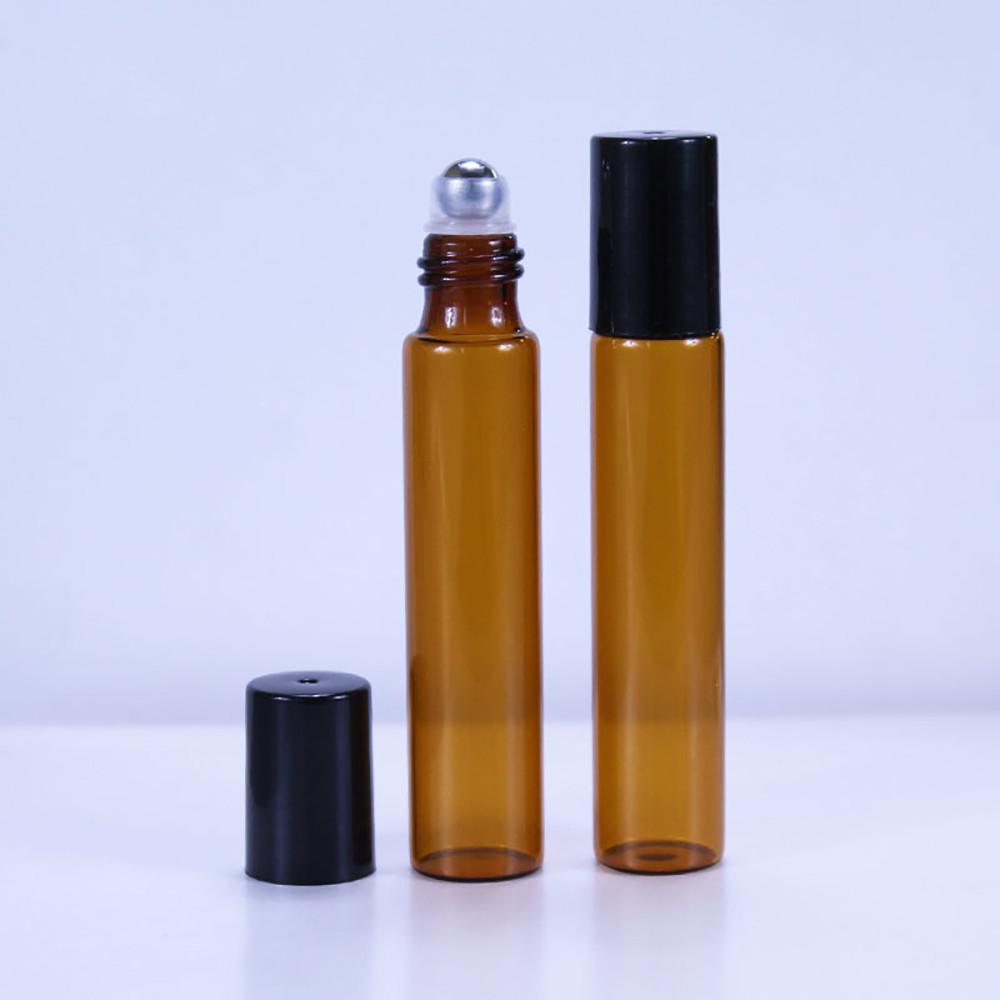 10ml 갈색 롤온 향수 공병 아로마 용기