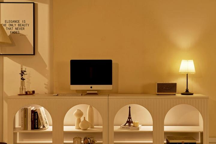 케린더 아치형 LED 거실장 2400 2colors