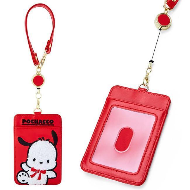 산리오 포차코 릴 카드 케이스 교통카드 지갑 파우치