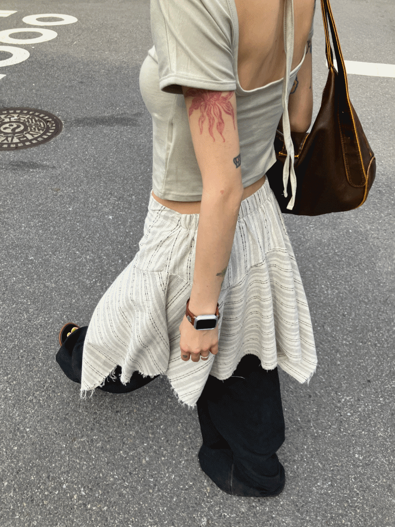 모래하우스 ink unbalance skirt