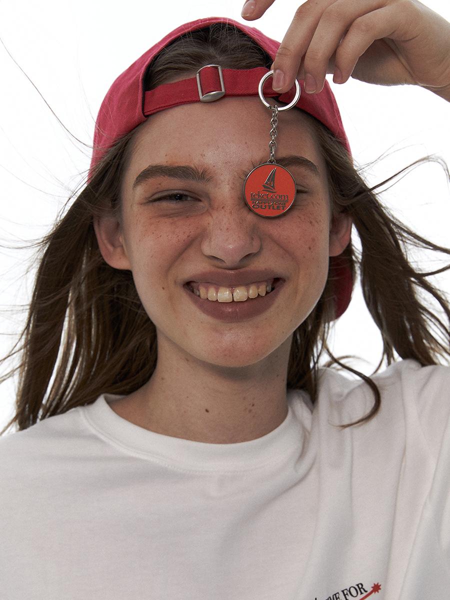 Happy Zone Keyring Orange