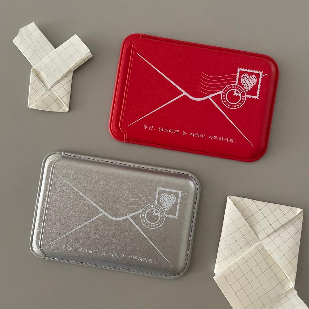 해피키티퍼지 러브레터 맥세이프 카드지갑