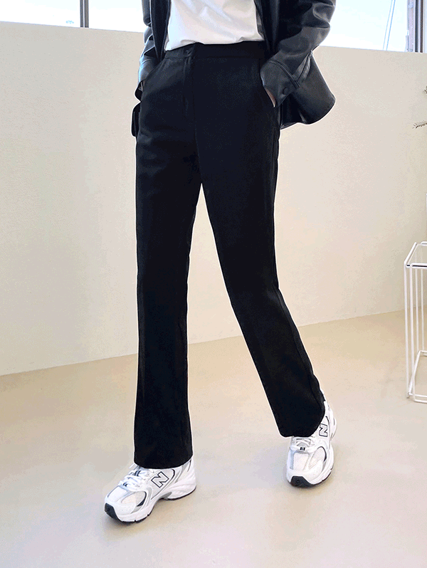 [기장선택140,150,160cm 빅사이즈] 일등 슬림 일자 스판 슬랙스