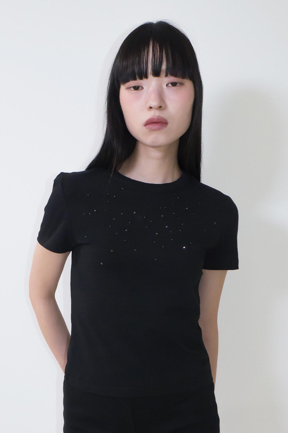 PEINTURE Crystal T-Shirt-Black