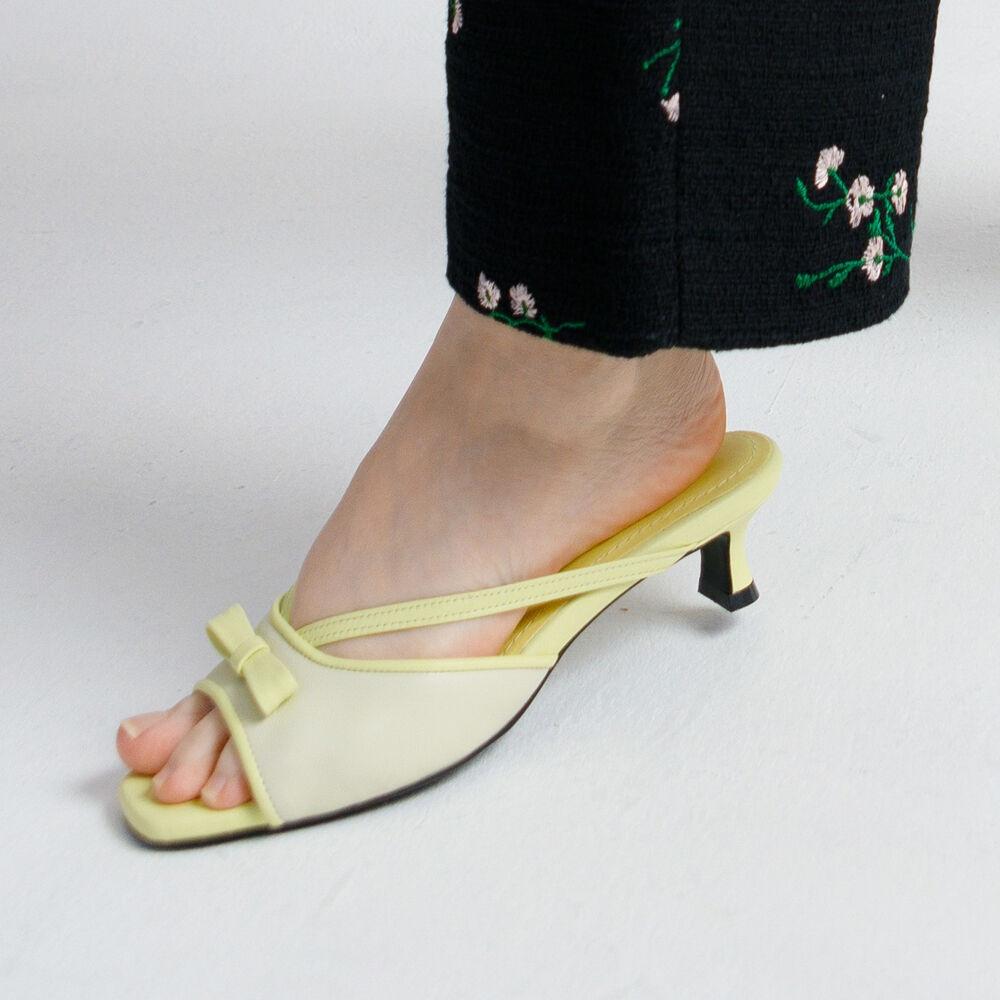 Dainty Ribbon Slipper (Lime)