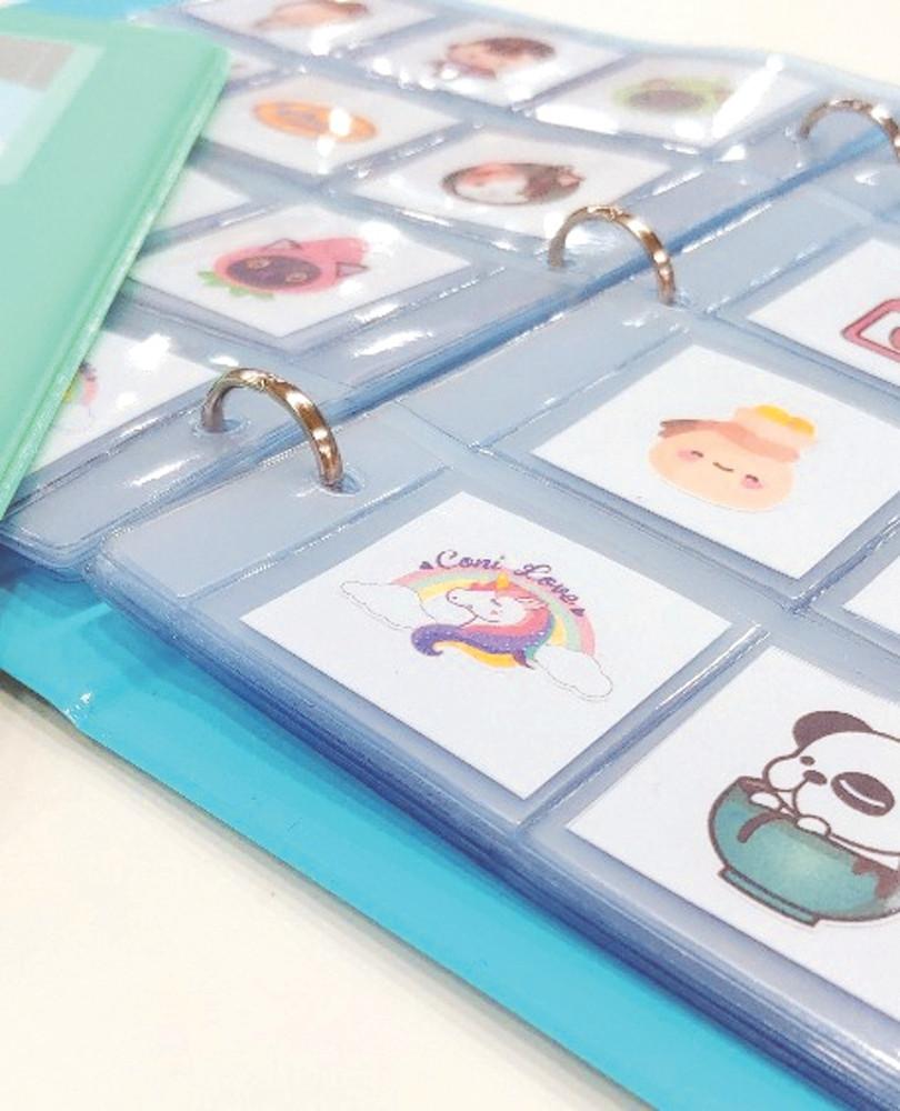 띠부북-바인더형 속지 5매 1세트 (띠부띠부씰 바인더 앨범)