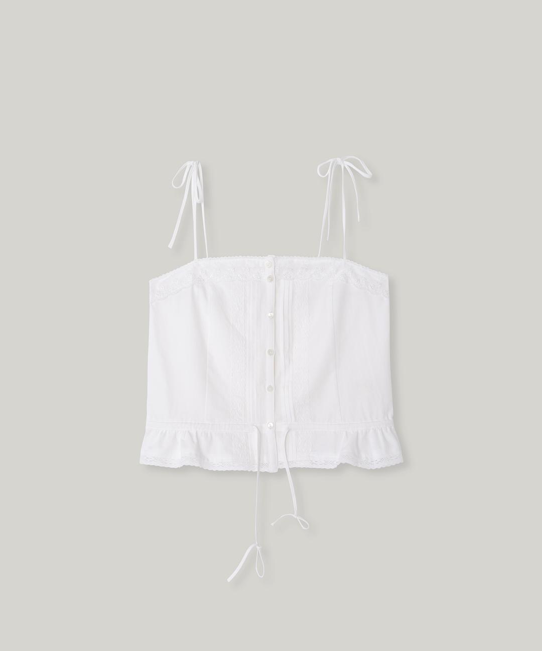 로지 레이스 뷔스티에 탑 (ivory)