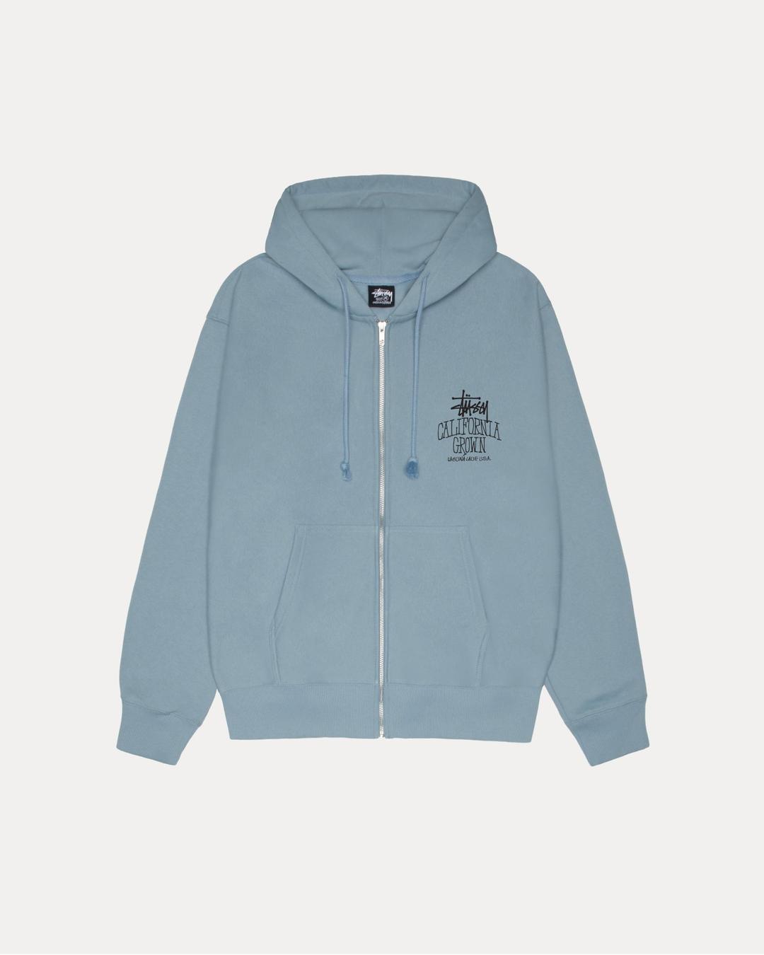 CALI GROWN ZIP HOODIE - Slate / S
