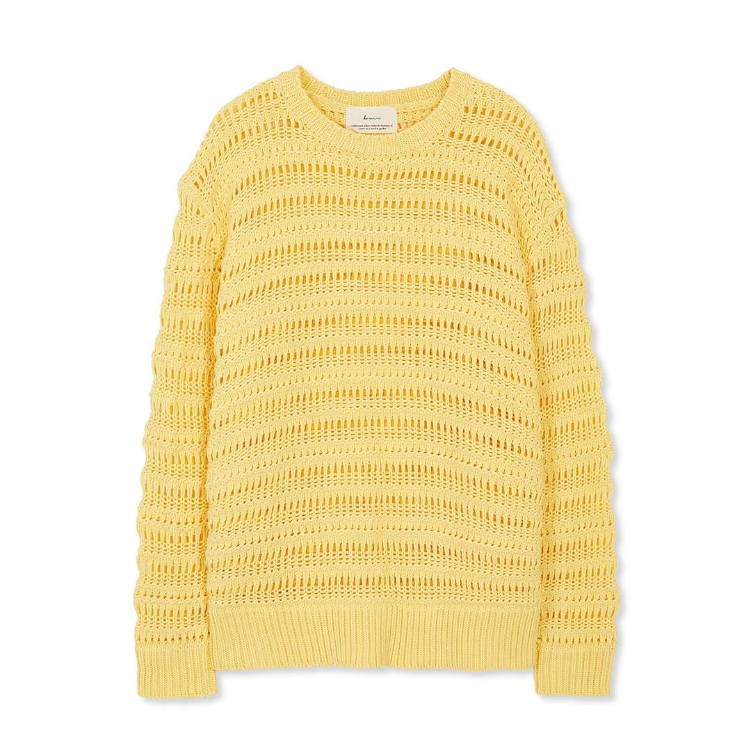 BOWER LONG SLEEVE MESH KNIT yellow