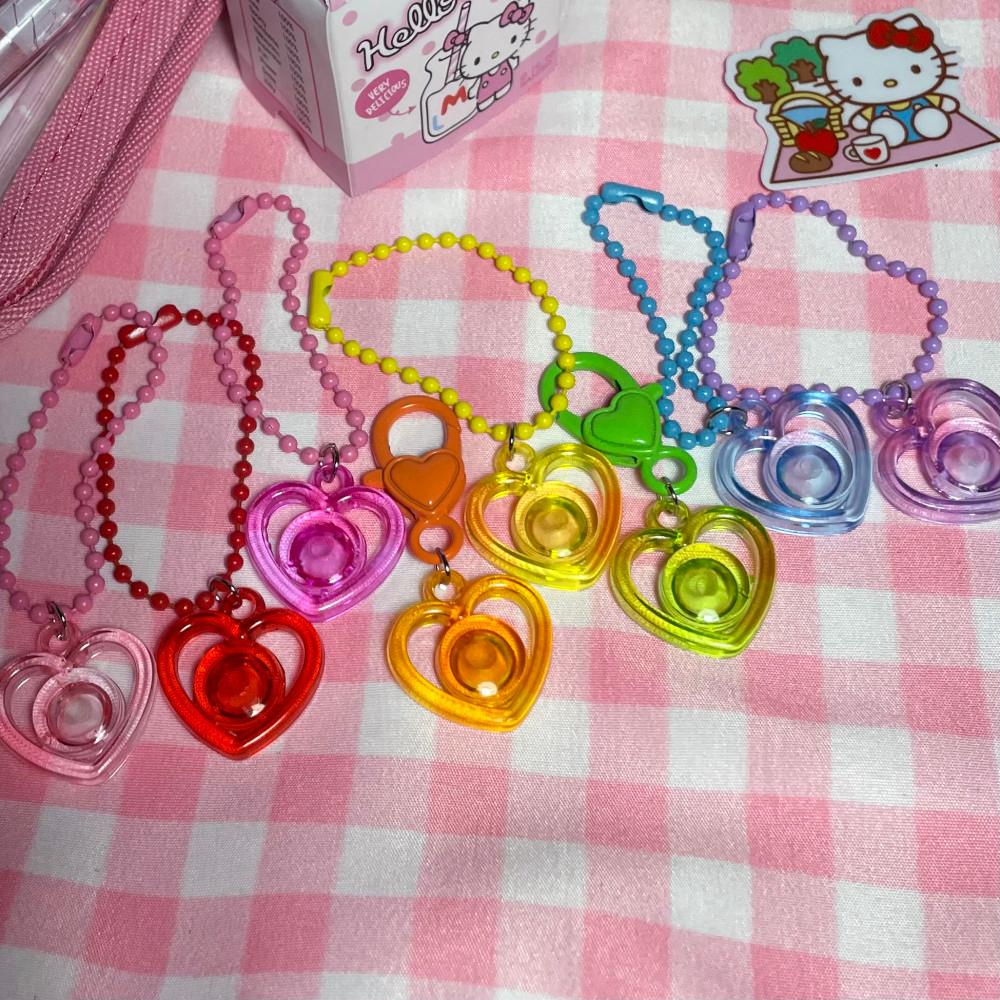 비즈키링 ver50 heart inside keyring 1+1 하트 인사이드 키링 [렛채스튜디오]