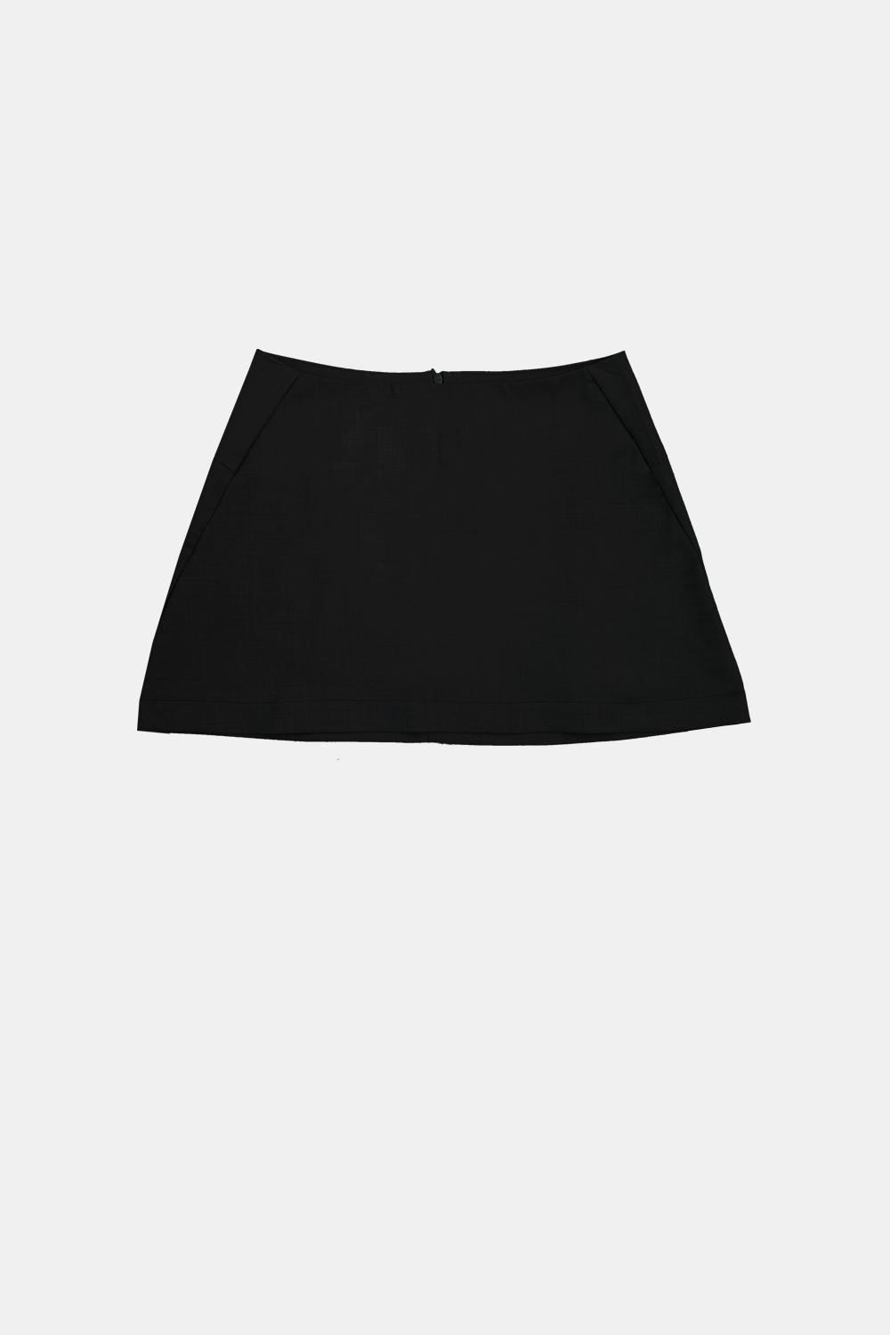 horizon dart mini skirt (black)