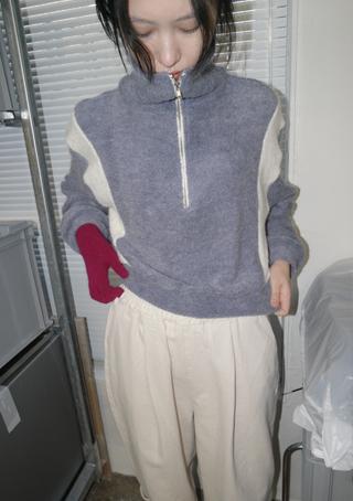 sporty terry zip-up mtm (2colors)