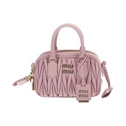 22FW MIU MIU 미우미우 마틀라쎄 탑 핸들 토트백 핑크 5BB123 N88