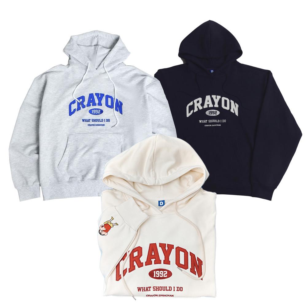 짱구 오또카지 후드티셔츠(네이비/멜란지그레이/크림)