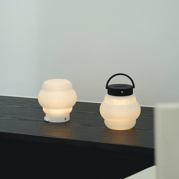 HONEY POT LAMP BLACK & WHITE