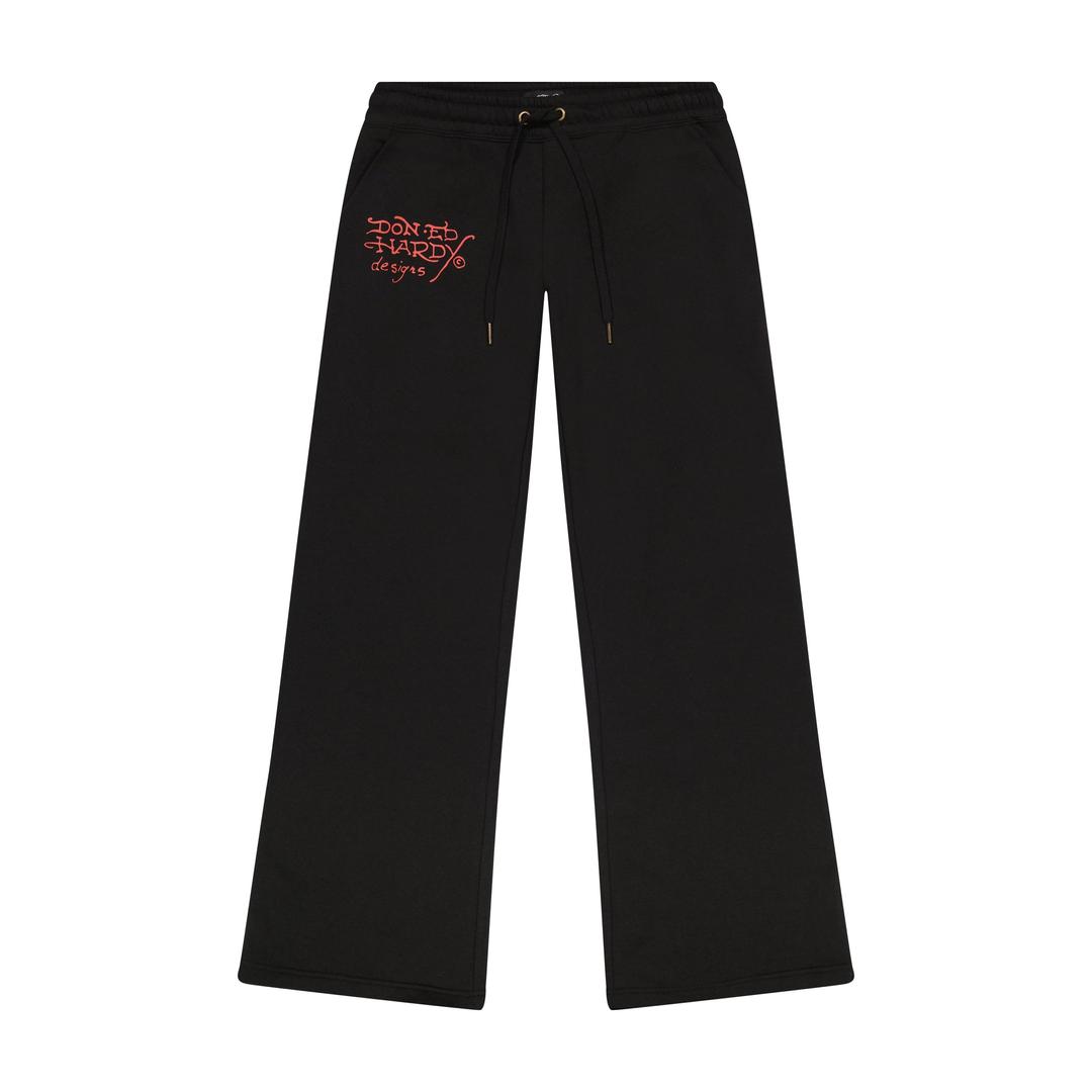 LKS Skull Black Flared Sweatpant