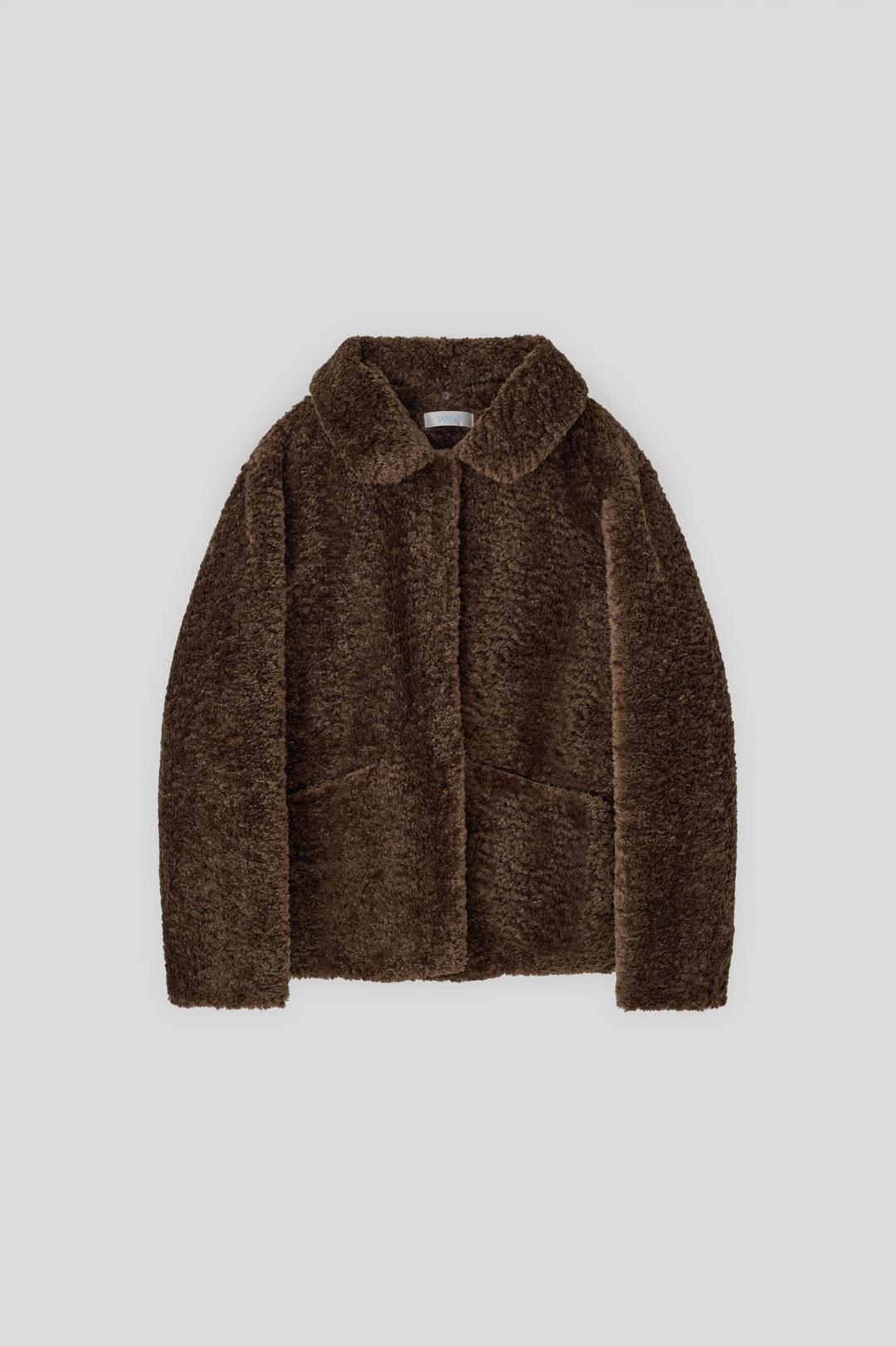 T/T Neat fur jacket (brown)