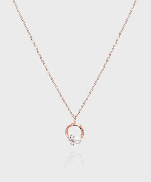 Run Basic Swarovski Pearl 14K 목걸이