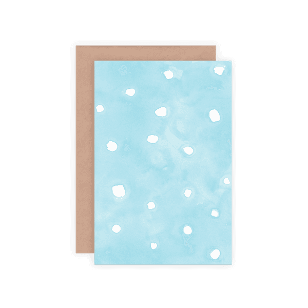 The snowy day 폴딩 카드