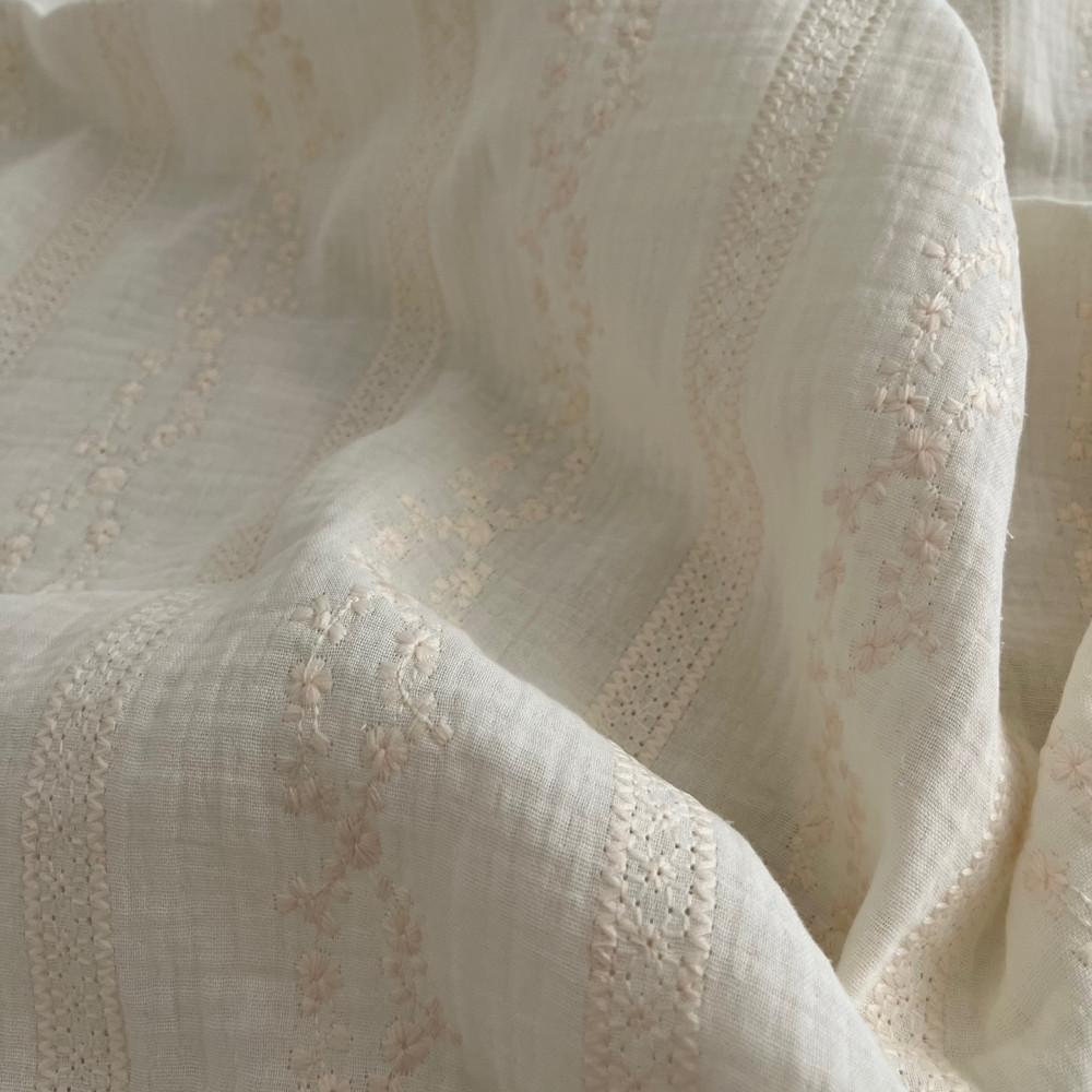 자수 이중거즈 원단 23