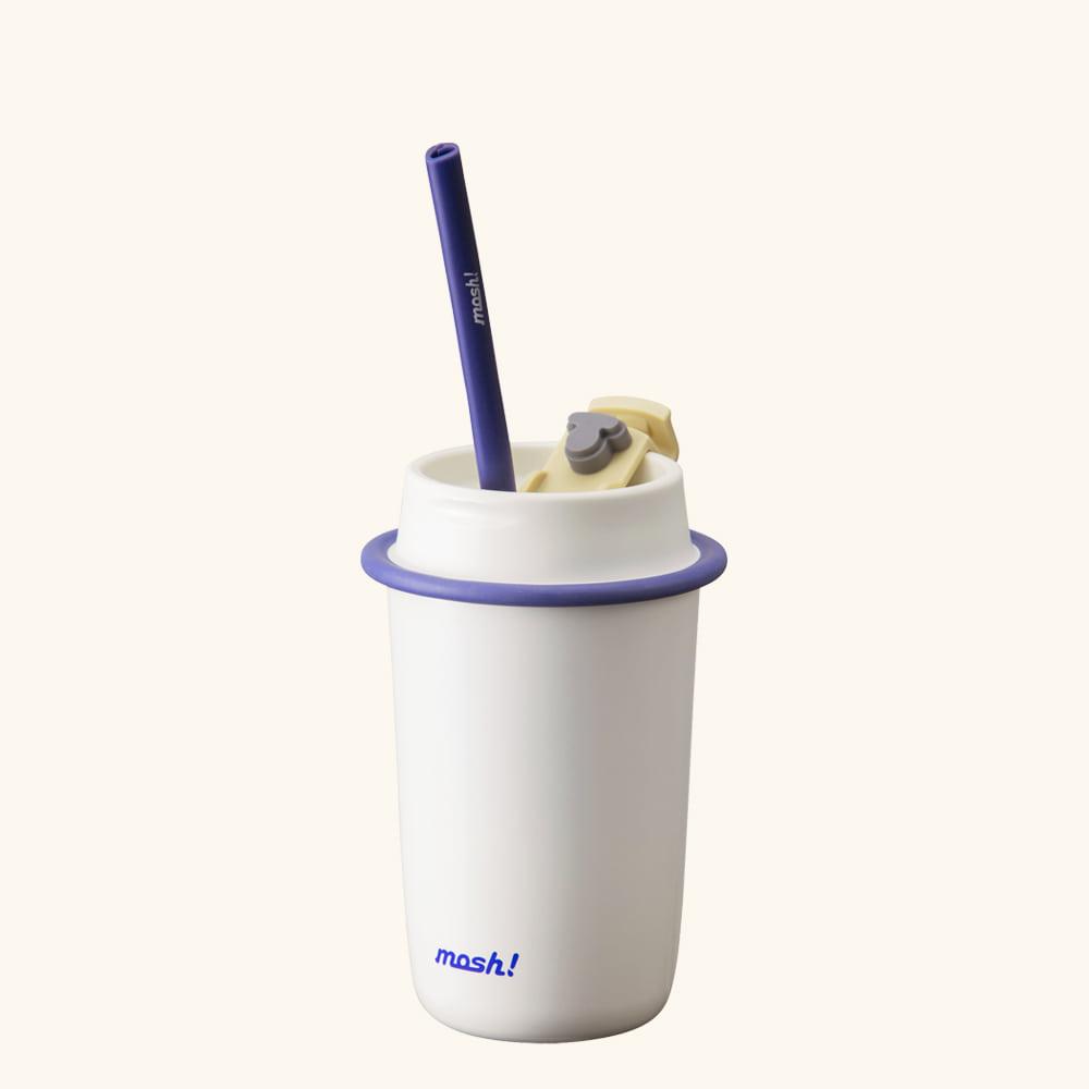 모슈 라떼 스트로우 텀블러 350ml 화이트